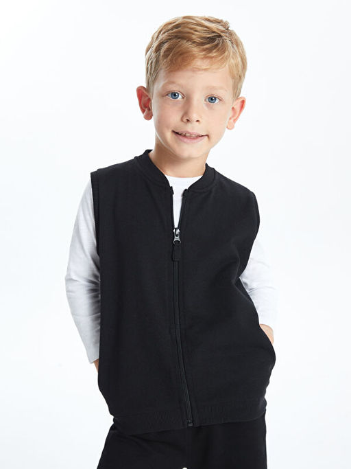 Bisiklet Yaka Erkek Bebek Yelek - Waikiki фото 4