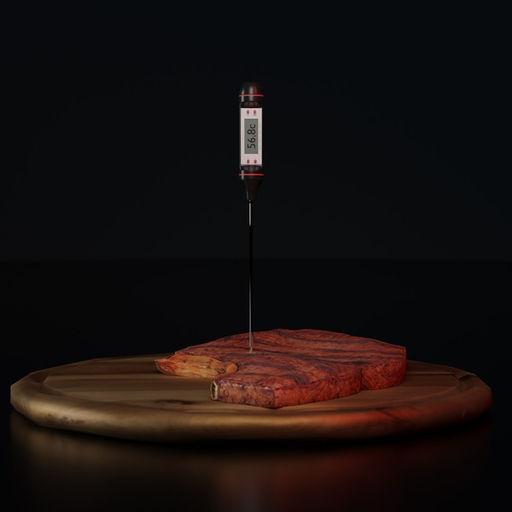 Цена за 2 шт. Термометр (термощуп) кухонный Доляна, электронный, на батарейках, чёрный фото 8