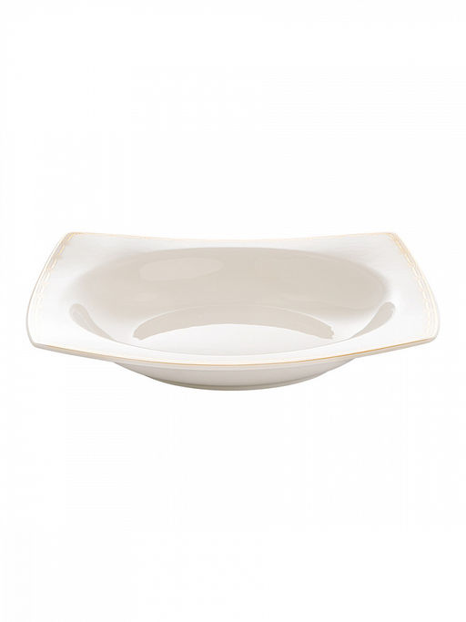 Тарелка суповая D23, 370мл белый фарфор - Lucky фото 2