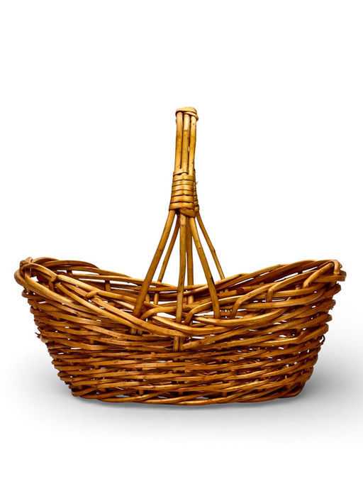 Корзина плетёная для хранения, лоза, коричневая, набор 3 шт.