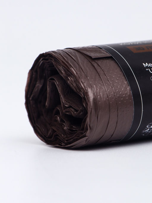 Цена за 2 шт. Мешки для мусора ароматизированные 30 л, Кофе "UpakLand" ПНД, толщ 7 мкм, 20 шт