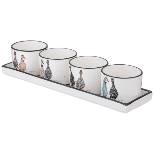 НАБОР СОУСНИКОВ НА ПОДСТАВКЕ LEFARD FAMILY FARM 5 ПР. 25 * 7 * 5 СМ  фото 4