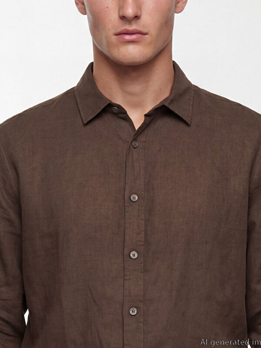 Regular Fit %100 Keten Erkek G?mlek