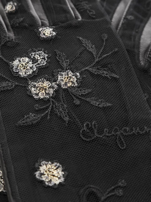 Перчатки женские б/п IS01005 black/gold - Eleganzza фото 9