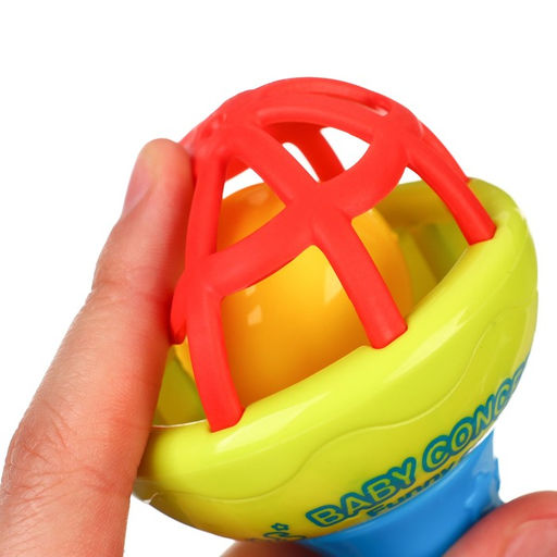 Погремушка Гантелька яркая, с эластичными элементами - Крошка я фото 4