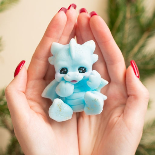 Мыло Дракончик 75 г (голубой, желтый, зеленый, розовый, фиолетовый) НОВИНКА