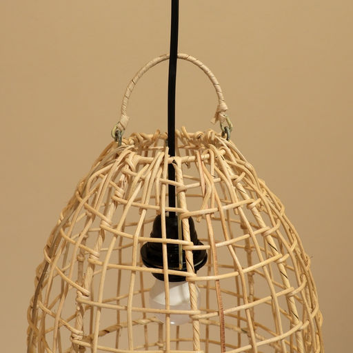 Светильник потолочный из ротанга «Райан», 1×120 Вт, Е27, 25×25×40 см