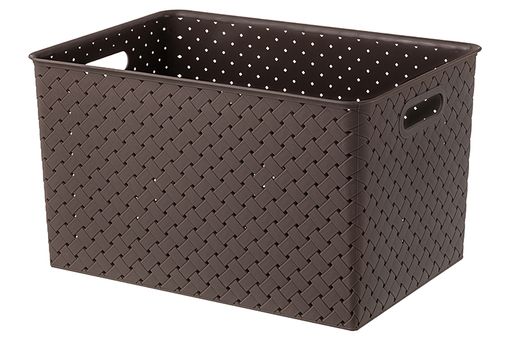 Корзинка с крышкой 14 л 35*24,5*20,5 см Береста темно-коричневый - Elan gallery фото 3