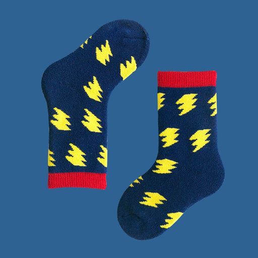 Детские носки утепленные 3-5 лет (15-18) см. "Funny print" Молния