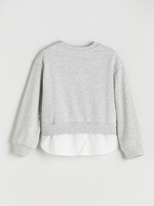 Bisiklet Yaka K?z ?ocuk Sweatshirt