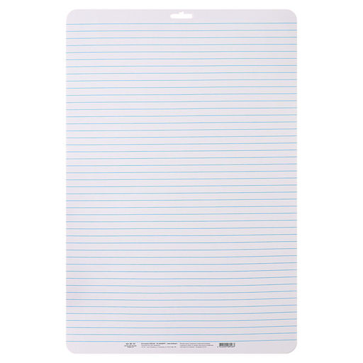 Доска маркерная A3 (49×33 см) Calligrata, двусторонняя: клетка/линейка, красная