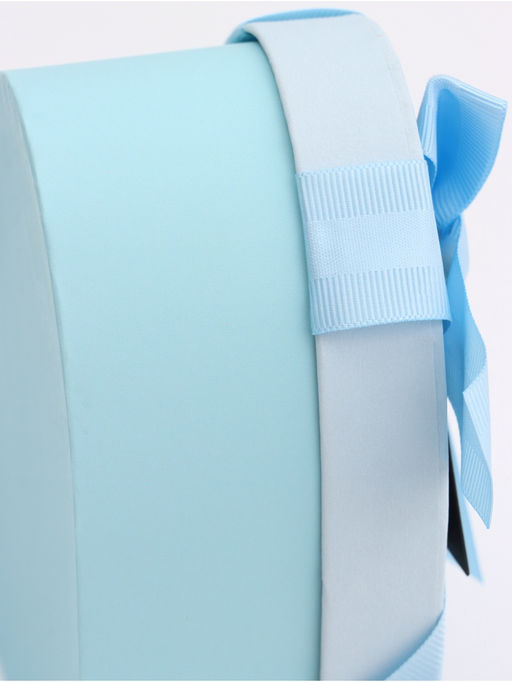 Набор подарочных коробок сердце 3 в 1, голубой с бантом, 22?20?9; 18.5?17?7.5; 16?14?6 см