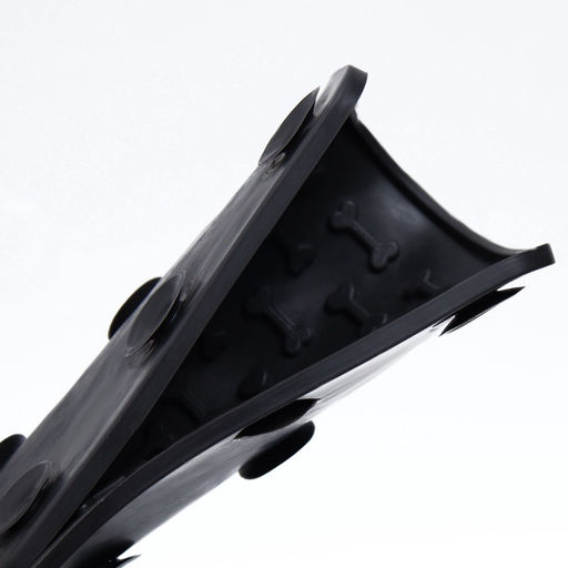 Коврик для лизания на присосках 18.518.5 см, TPE, чёрный - Пижон фото 6