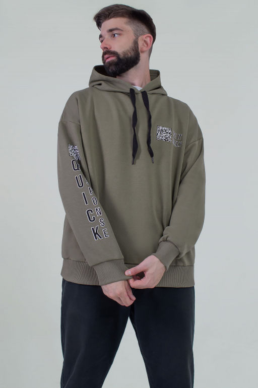 Арт. 6578 Толстовка мужская 46-54 (5 шт) Цвет:пепел