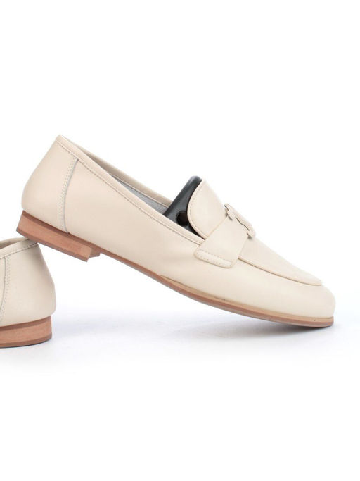 06-PDJ70-2 BEIGE Туфли женские (натуральная кожа) - Фабричный китай фото 13
