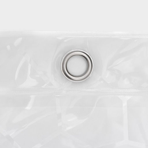 Штора для ванной SAVANNA «Геометрия», 180×180 см, PEVA, белая