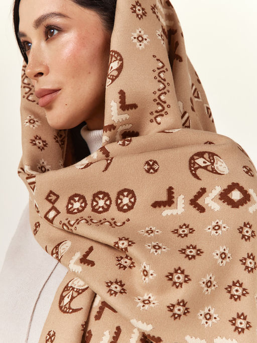 в составе ШЕРСТЬ  и КАШЕМИР Большой, мягкий, теплый  двусторонний палантин - Tantino фото 10