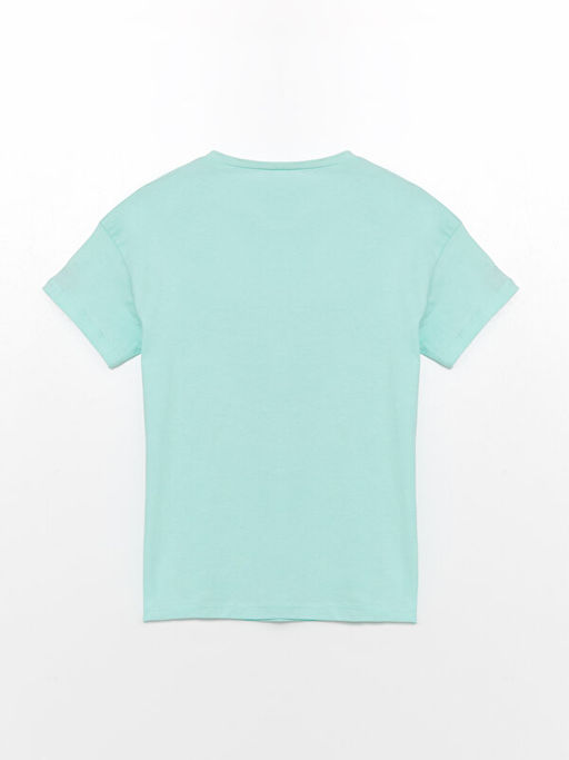 Bisiklet Yaka Bask?l? K?z ?ocuk Pijama ?st - Waikiki фото 2