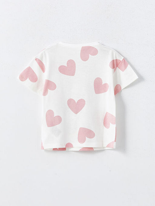 Bisiklet Yaka Minnie Mouse Bask?l? K?z ?ocuk Ti??rt