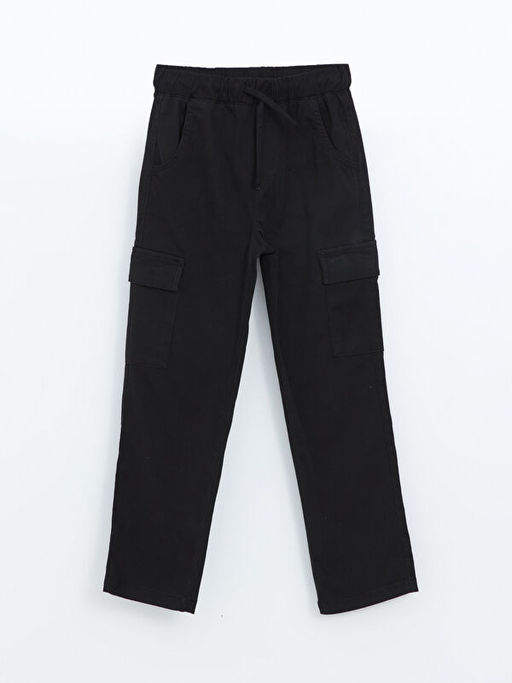 Beli Lastikli K?z ?ocuk Kargo Pantolon