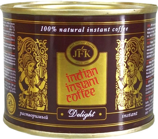 Indian Instant Coffee. Delight 90 гр. жест.банка