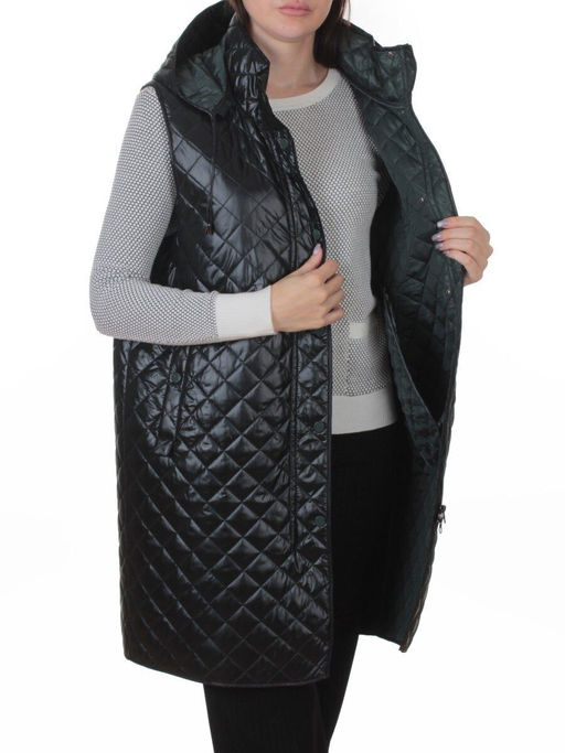 802 DK. GREEN Жилет утепленный женский (50 гр. синтепон) - Fashion фото 7