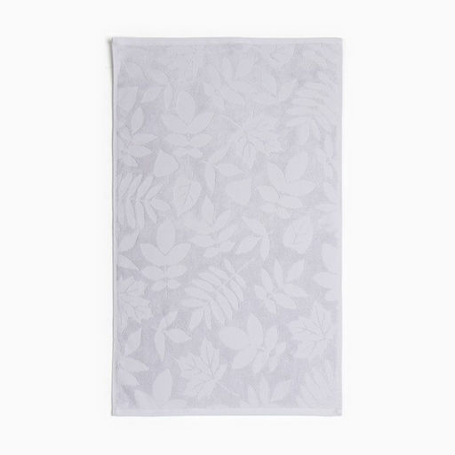 Полотенце махровое жаккардовое LoveLife Leaves 50х90 см, цвет светло-серый, 100% хл, 500 гр/м2  фото 2