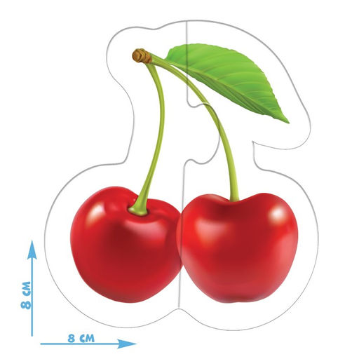 Макси-пазлы Фрукты и ягоды, 8 пазлов - Puzzle time фото 2