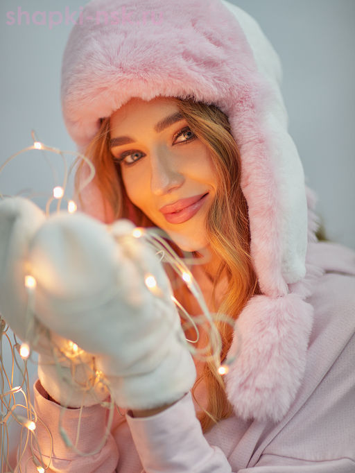 Норд кролик/песец Ушанка женская (56-58)