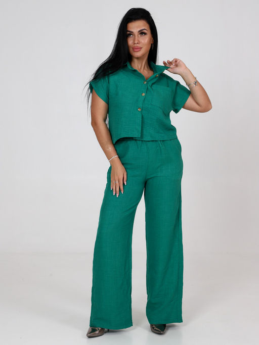 ЖК-Камила ЖЕНСКИЙ КОСТЮМ (Зелёный) - А-дина фото 3