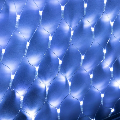 Гирлянда Сеть-ёлка 1?1 м, IP20, тёмная нить, 90 LED, свечение белое, 8 режимов, 220 В - Luazon lighting фото 3