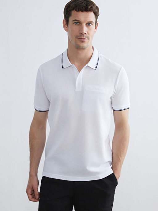 Polo Yaka Erkek Dokulu Ti??rt