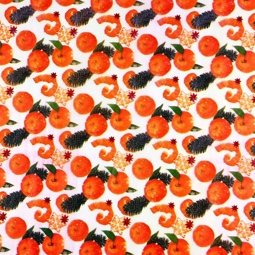 Цена за 20 шт. Бумага упаковочная тишью Мандарины, 50 66 см - Дарите счастье фото 3