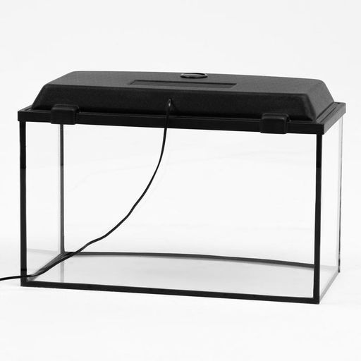 Аквариум Телевизор с крышкой, 65 литров, 60 х 33 х 35/40 см, чёрный - Пижон фото 3