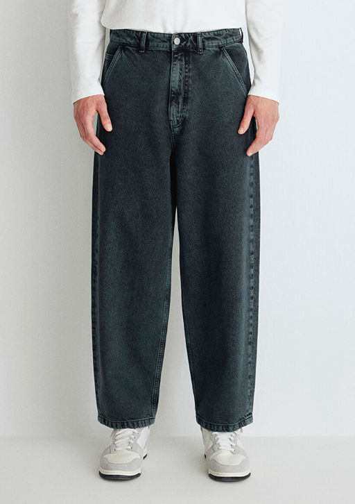 Bern MV91 Street Puslu Vintage Antrasit Jean Pantolon - Mavi фото 5