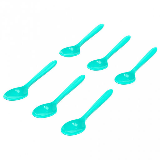 Ложка пластмассовая Пикник 16x4,5см, набор 6шт, полипропилен (Россия)