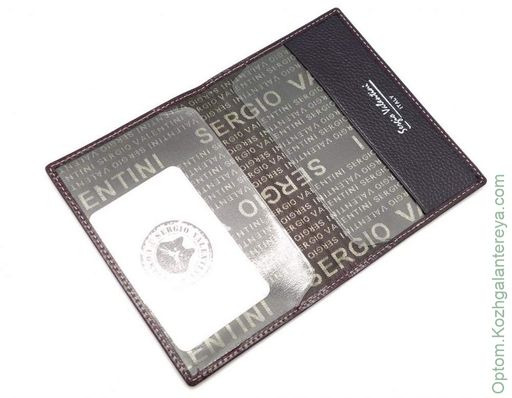 Женская кожаная обложка для паспорта Sergio Valentini СВ 3222-005/1  фото 4