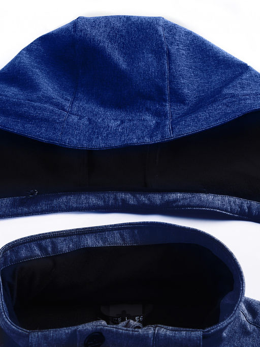 Парка спортивная мужская с капюшоном softshell синего цвета 9565S - Mtforce фото 20