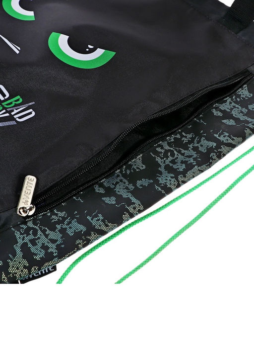 Мешок для обуви deVENTE на шнурке, с принтом, размер 43×1×38 см, чёрный