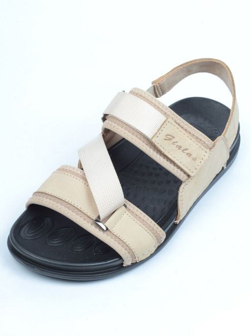 04-Б6020A-3 BEIGE Сандалии мужские (натуральная кожа) - Фабричный китай фото 2