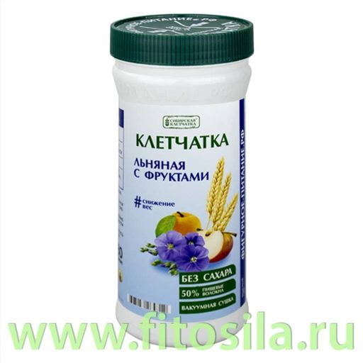 Сибирская клетчатка "Льняная с фруктами", 280 г