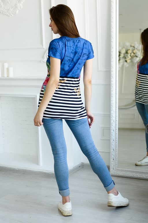 Туника женская из вискозы Гера синий - Амадэль фото 4