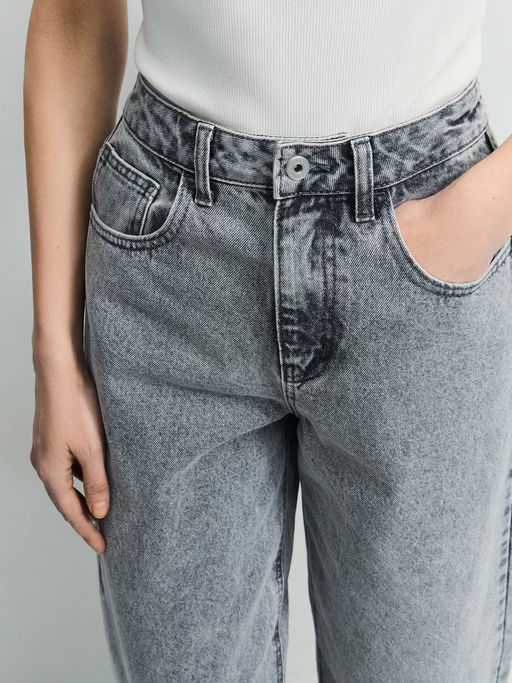 Джинсы бананы с высокой посадкой / Zarina