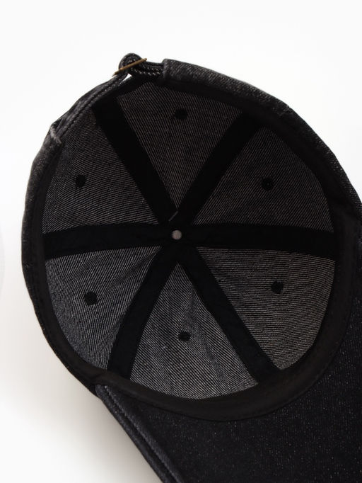 Кепка мужская однотонная MINAKU темная джинса на застежке р-р 56-58 100%хл