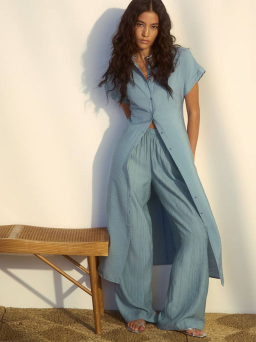 Платье-рубашка из струящейся вискозы / Zarina фото 7