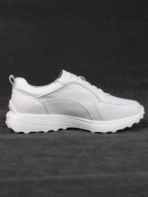05-HY24-1D WHITE Кроссовки женские (натуральная кожа) - Фабричный китай фото 11