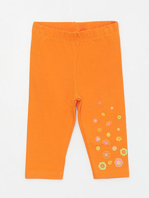 Beli Lastikli ?i?ek Desenli K?z Bebek Tayt 2li - Waikiki фото 2