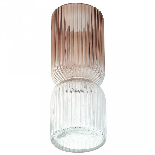 Ваза для цветов стеклянная "Харви-Бей-4" 2,2л, д11,5см, h30см, большая, текстурная (Россия)