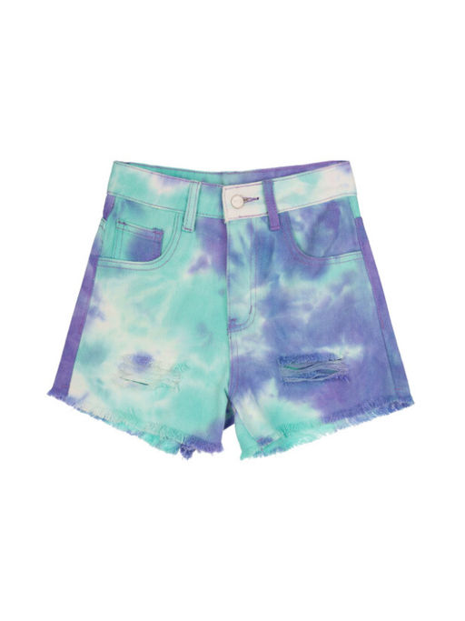 12521505 Шорты текстильные джинсовые для девочек - Playtoday фото 4