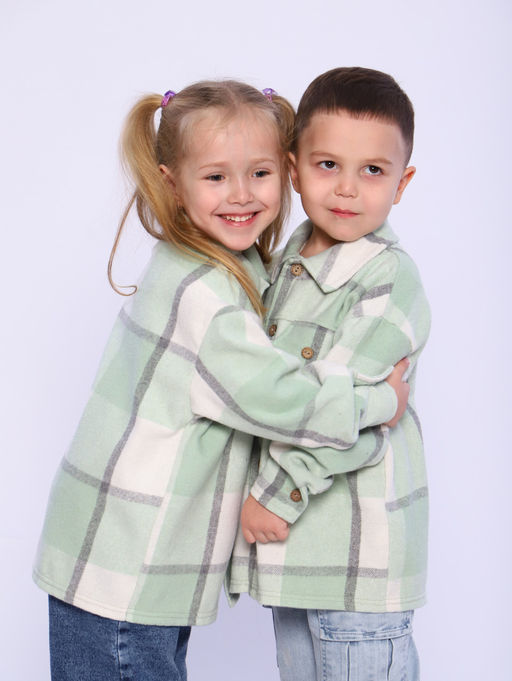 РБ012 Рубашка "Бавария" 3 (фисташковый; белый)